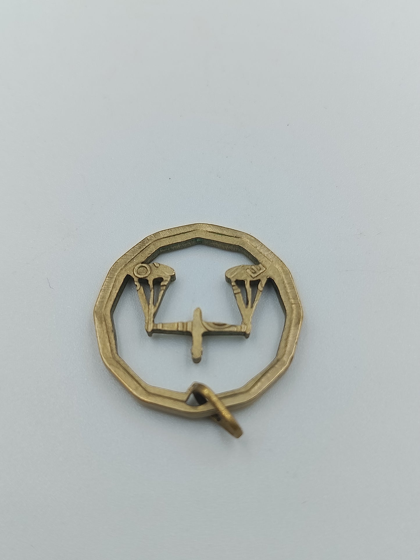 Vintage-Anhänger „Waage“ aus Messing