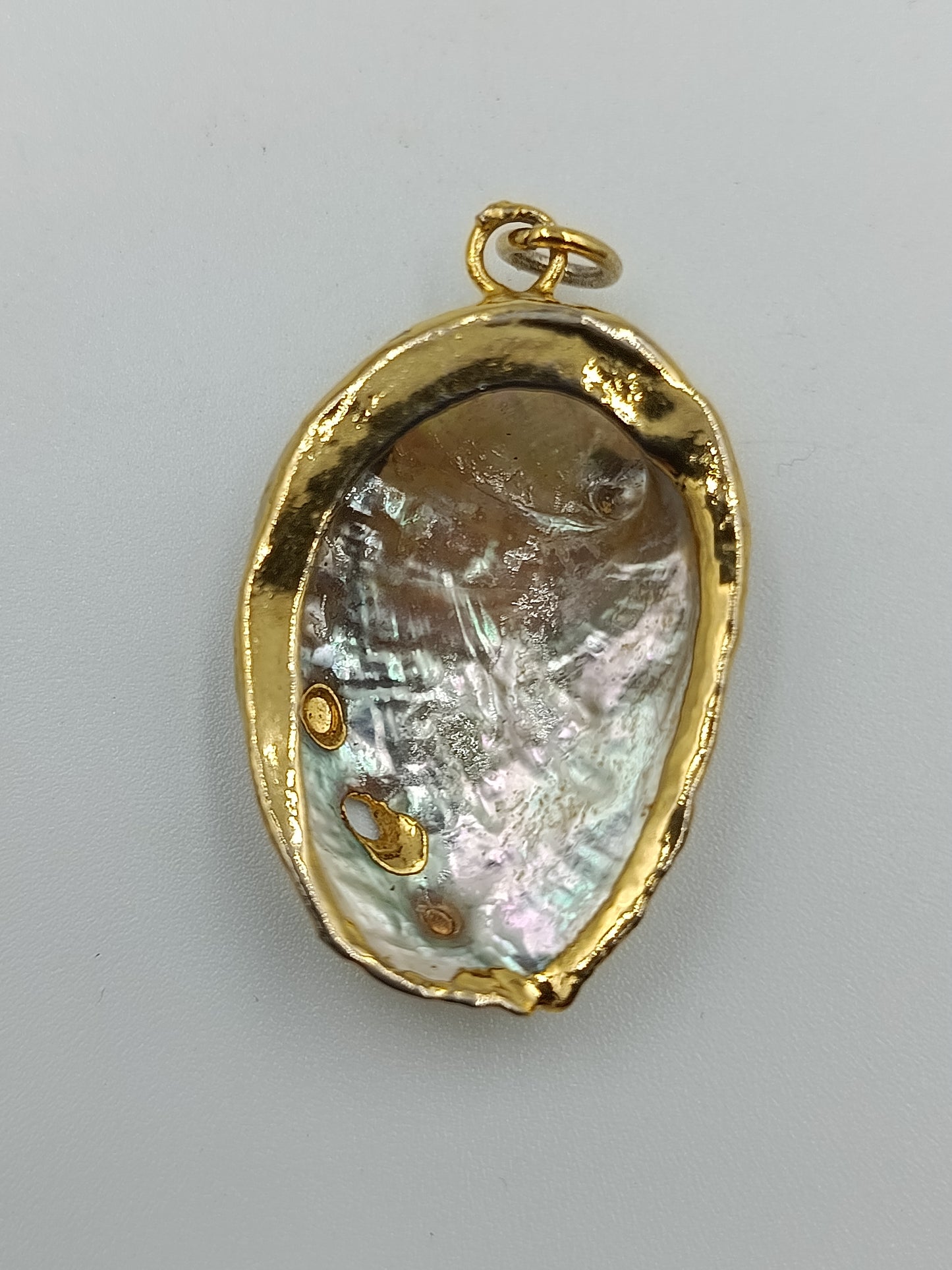 Muschel-Anhänger mit Goldfassung