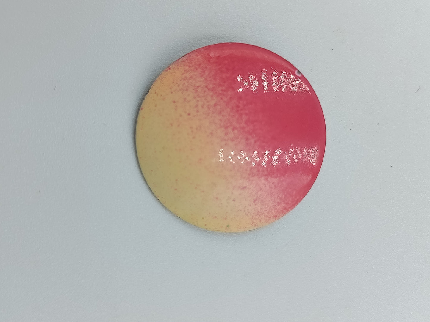 Clip-Ohrring im Farbverlauf Rot-Gelb