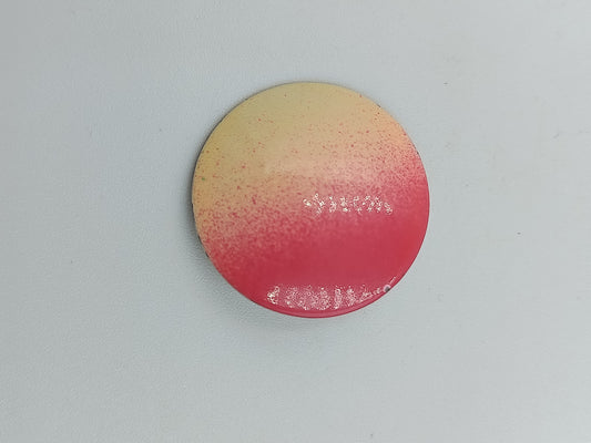 Clip-Ohrring im Farbverlauf Rot-Gelb