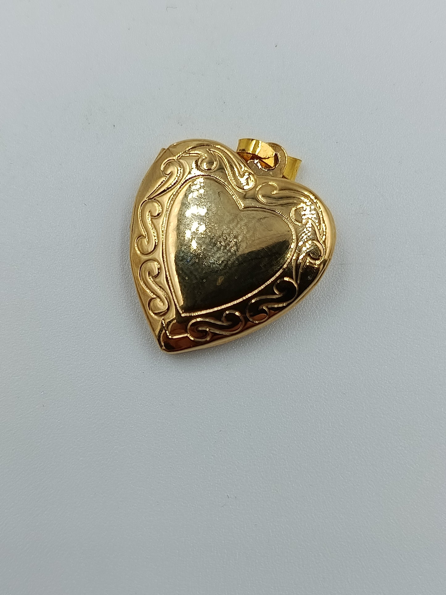 Herz-Medaillon in Goldoptik