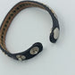Schwarzes Lederarmband mit Nieten