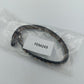 Schwarzes Lederarmband mit Nieten