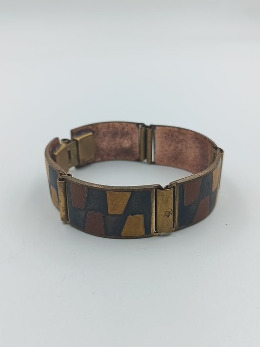 Vintage-Armband aus Kupfer und Messing