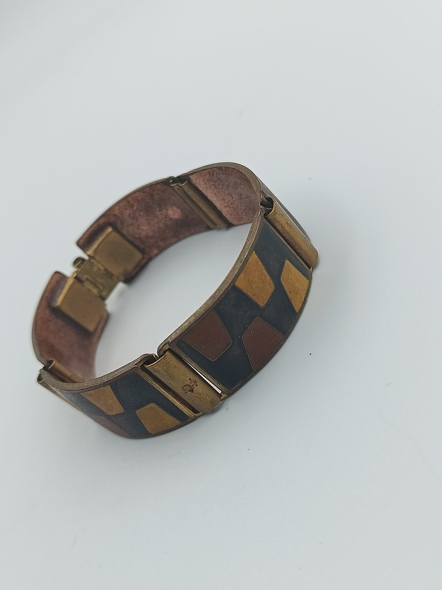 Vintage-Armband aus Kupfer und Messing