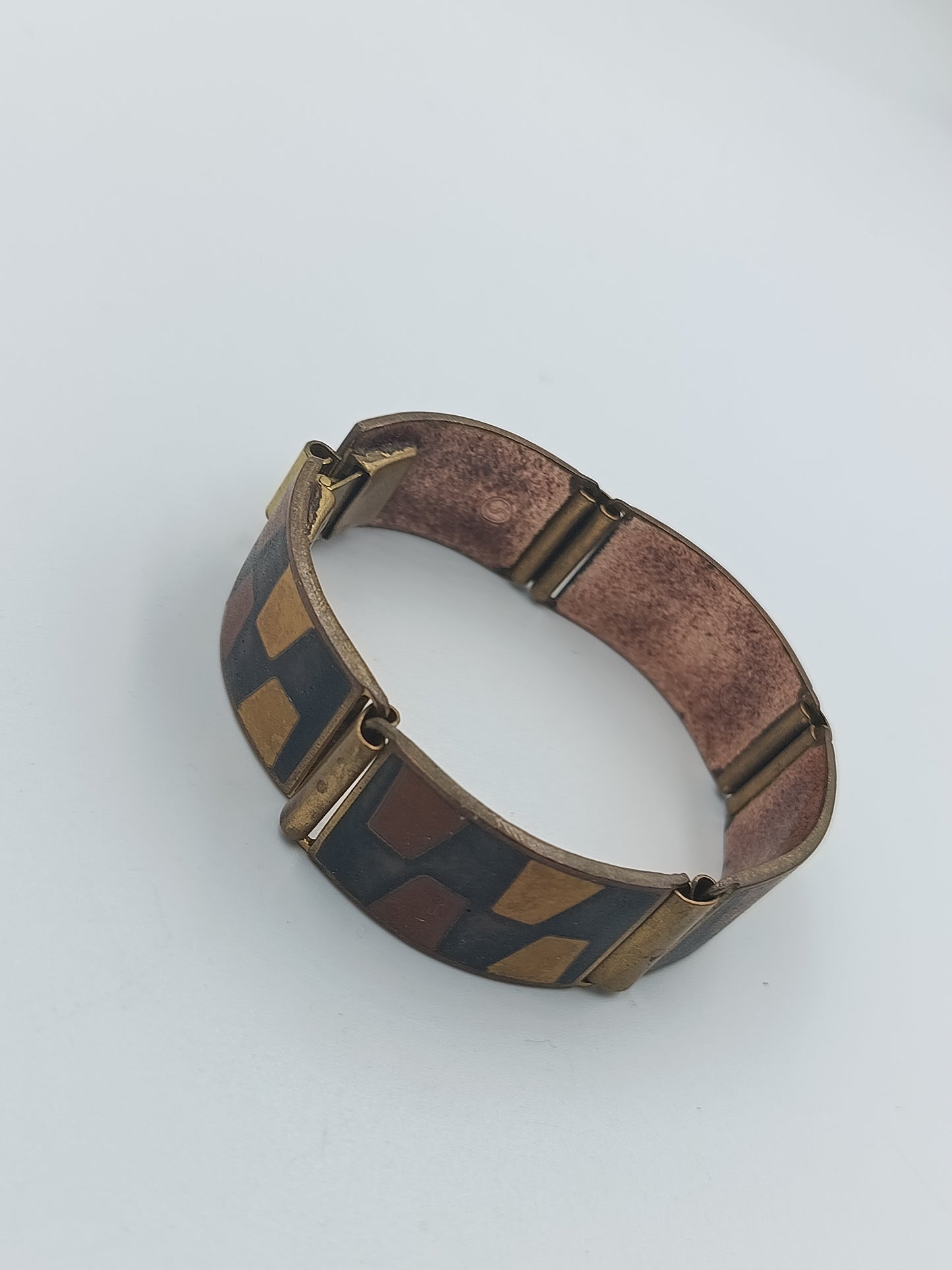 Vintage-Armband aus Kupfer und Messing