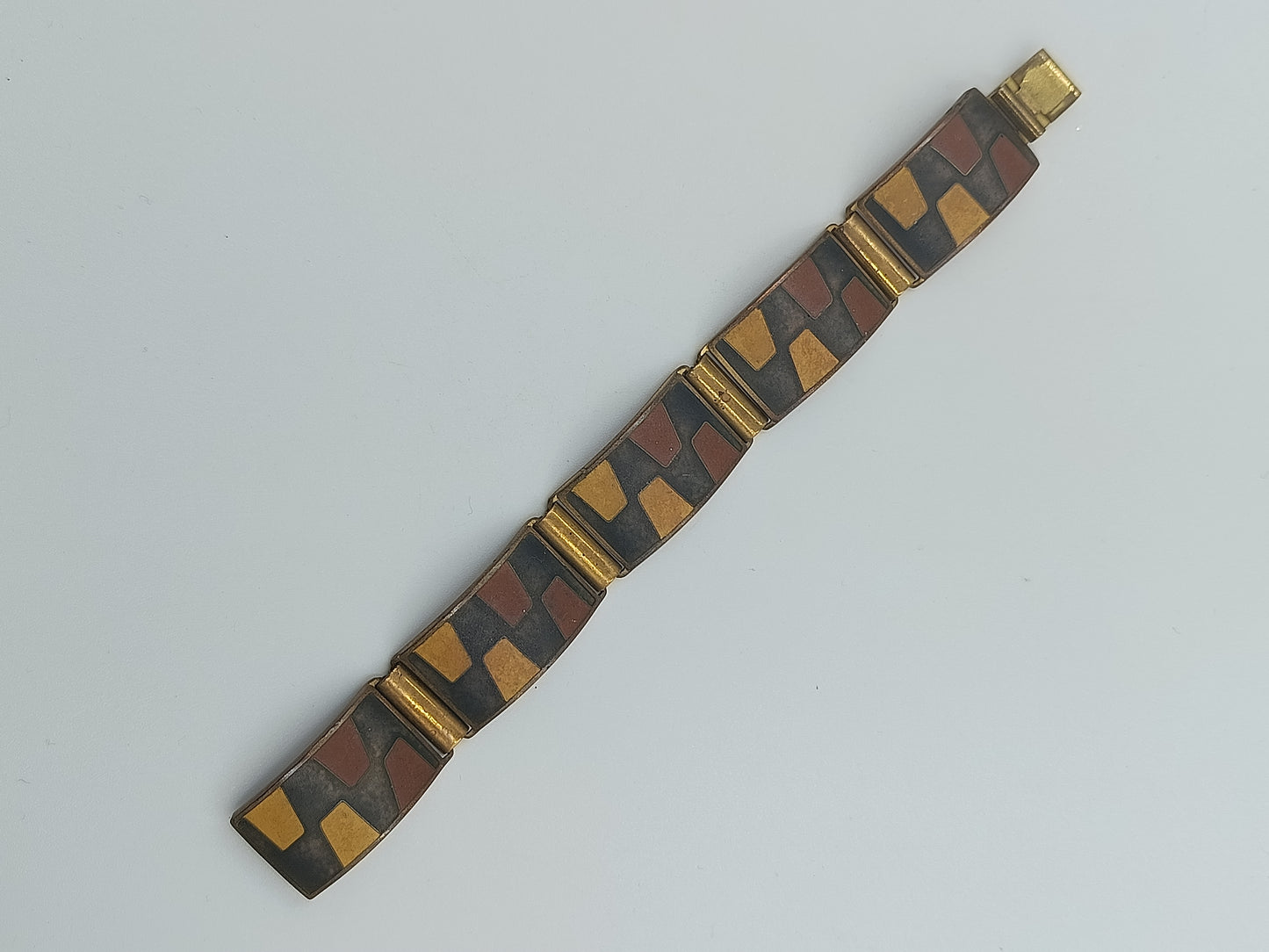 Vintage-Armband aus Kupfer und Messing