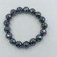 Edles Hämatit-Armband mit Facettenschliff