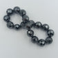Edles Hämatit-Armband mit Facettenschliff