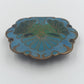 Antike Cloisonné-Brosche in Blau & Grün
