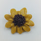Handgemachte Sonnenblumen-Brosche