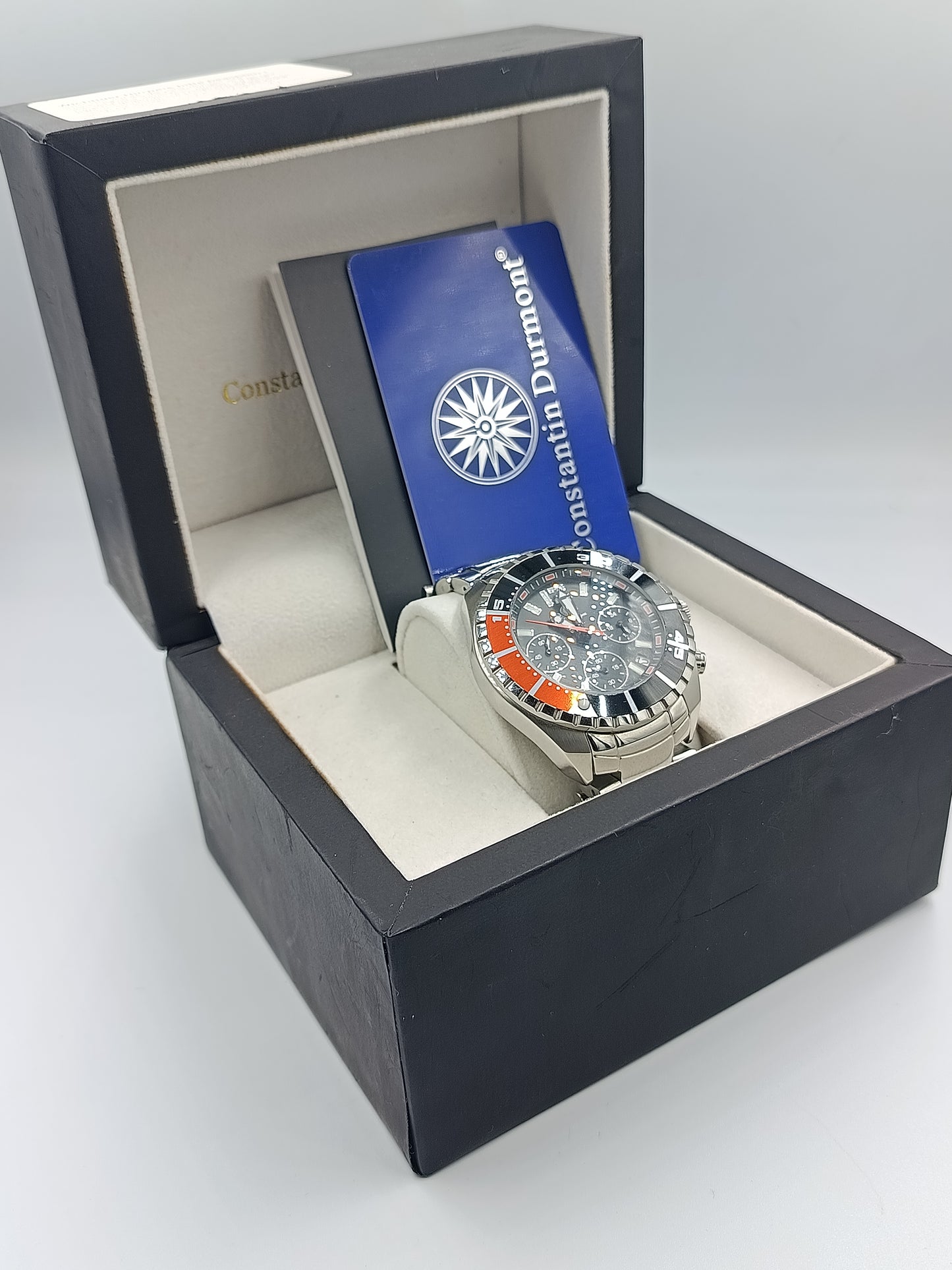 Constantin Durmont Herrenchronograph mit Edelstahlarmband