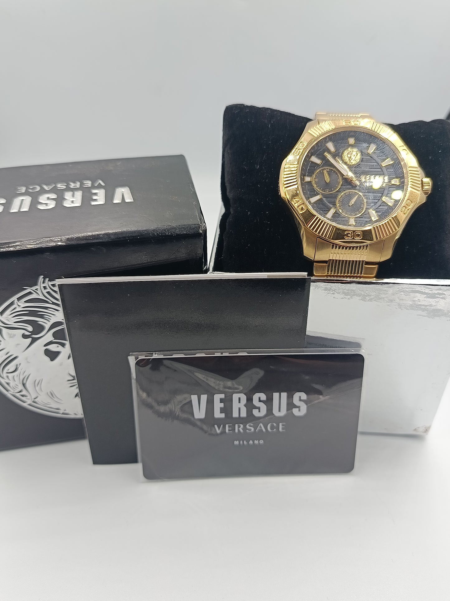 Versus Versace Herrenuhr in Gold mit Originalbox