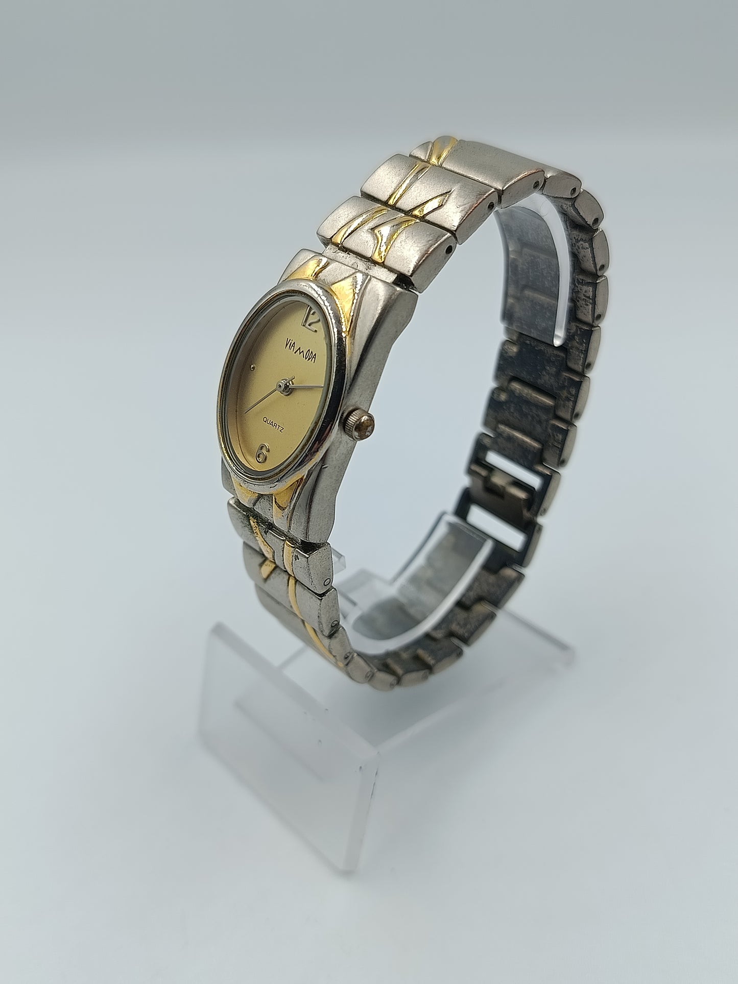 Via Moda Damenarmbanduhr Bicolor