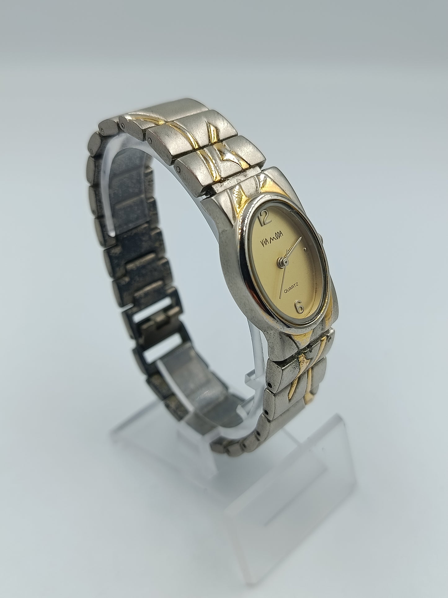 Via Moda Damenarmbanduhr Bicolor