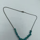 Feine Halskette mit echten Türkis-Splittern