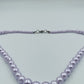 Zarte Perlenkette in Flieder-Optik