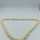 Natur-Elfenbeinfarbene Perlenkette