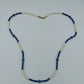 Perlenkette mit Lapislazuli-Elementen