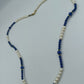 Perlenkette mit Lapislazuli-Elementen