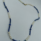 Perlenkette mit Lapislazuli-Elementen