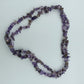 Amethyst-Splitterkette in Natursteinoptik