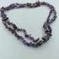 Amethyst-Splitterkette in Natursteinoptik