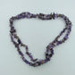 Amethyst-Splitterkette in Natursteinoptik