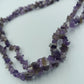 Amethyst-Splitterkette in Natursteinoptik