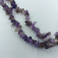 Amethyst-Splitterkette in Natursteinoptik