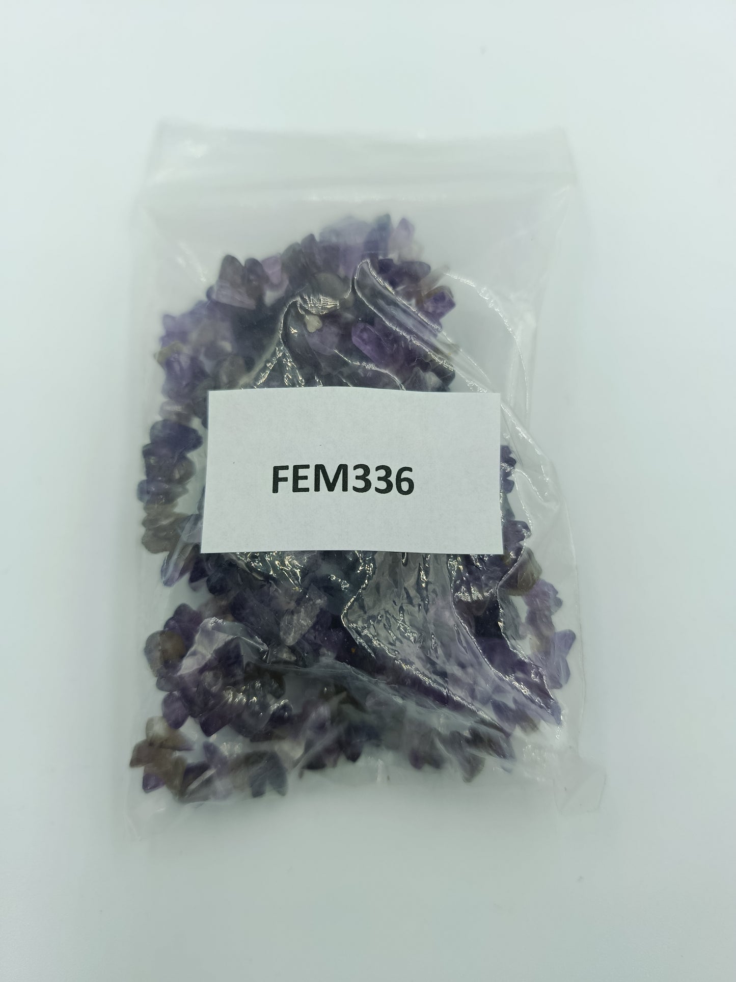 Amethyst-Splitterkette in Natursteinoptik