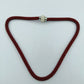 Rote Kette mit Strass-Magnetverschluss