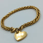 Vergoldetes Armband mit Herzanhänger