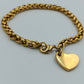Vergoldetes Armband mit Herzanhänger