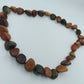Naturholz-Halskette in warmen Erdtönen