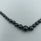 Halskette aus Hämatit-Perlen in Verlaufoptik
