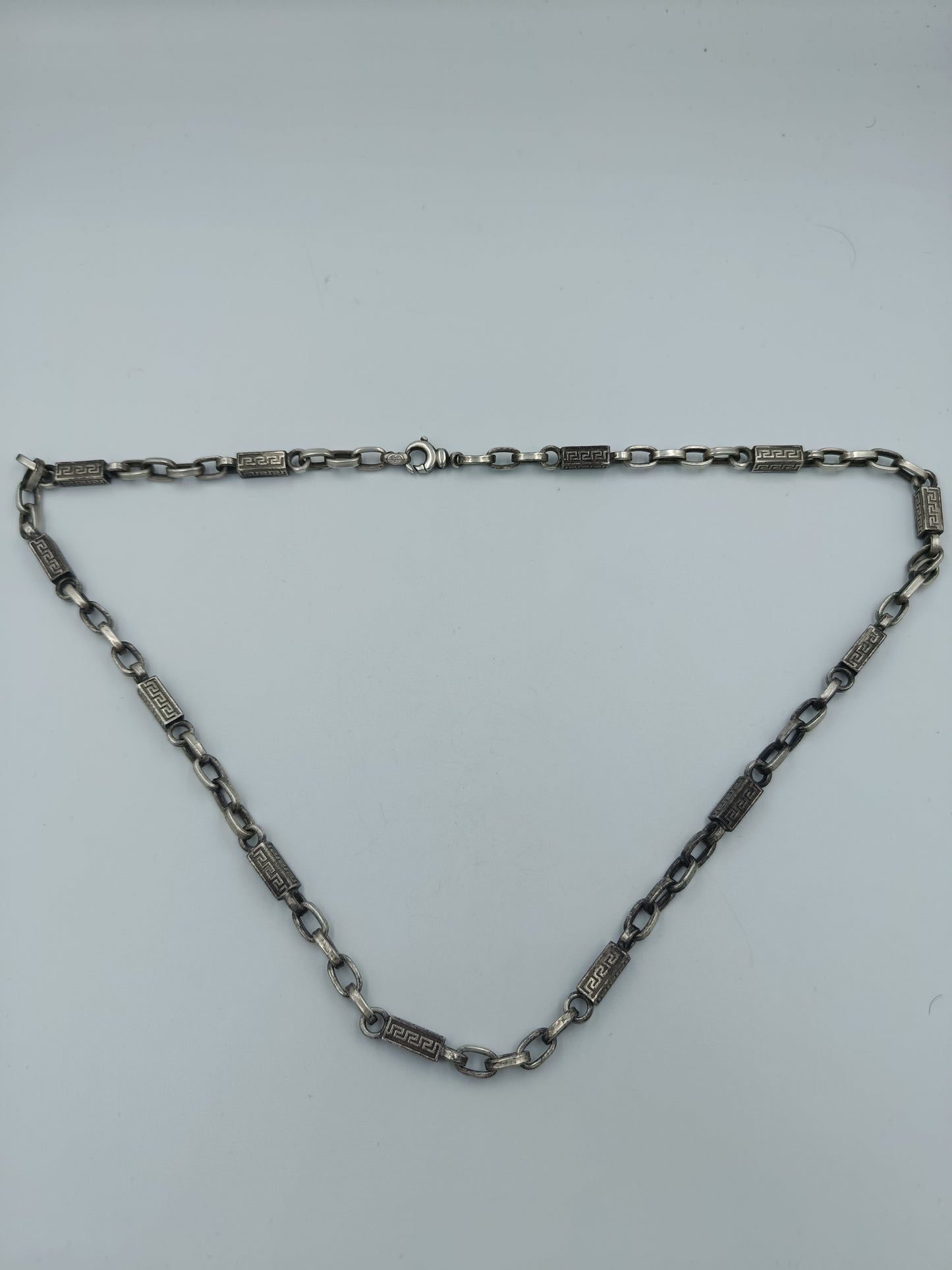 925 Silberkette mit griechischem Muster