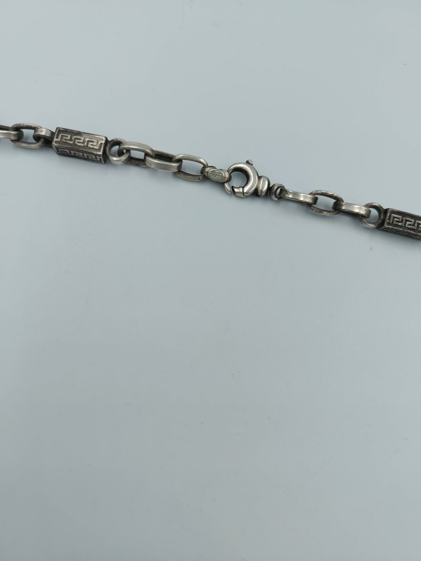 925 Silberkette mit griechischem Muster