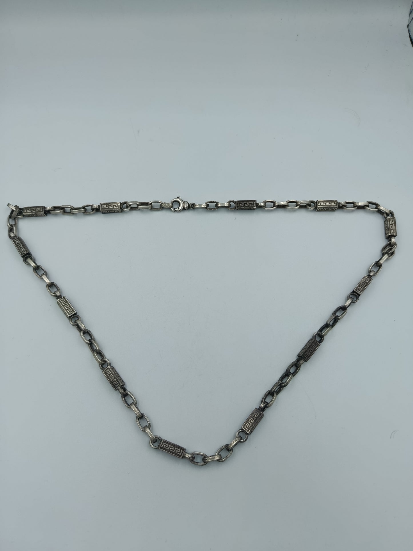 925 Silberkette mit griechischem Muster