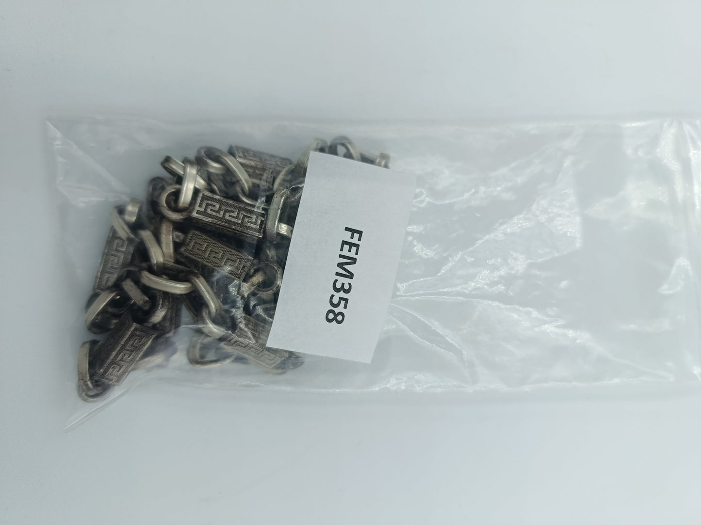 925 Silberkette mit griechischem Muster