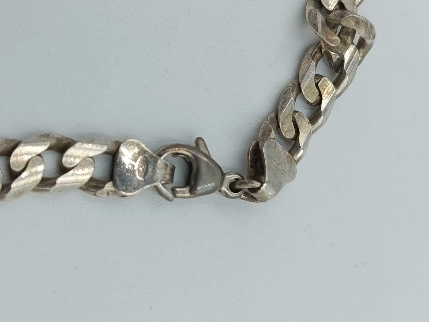 925 Silberkette mit blauen Steinen