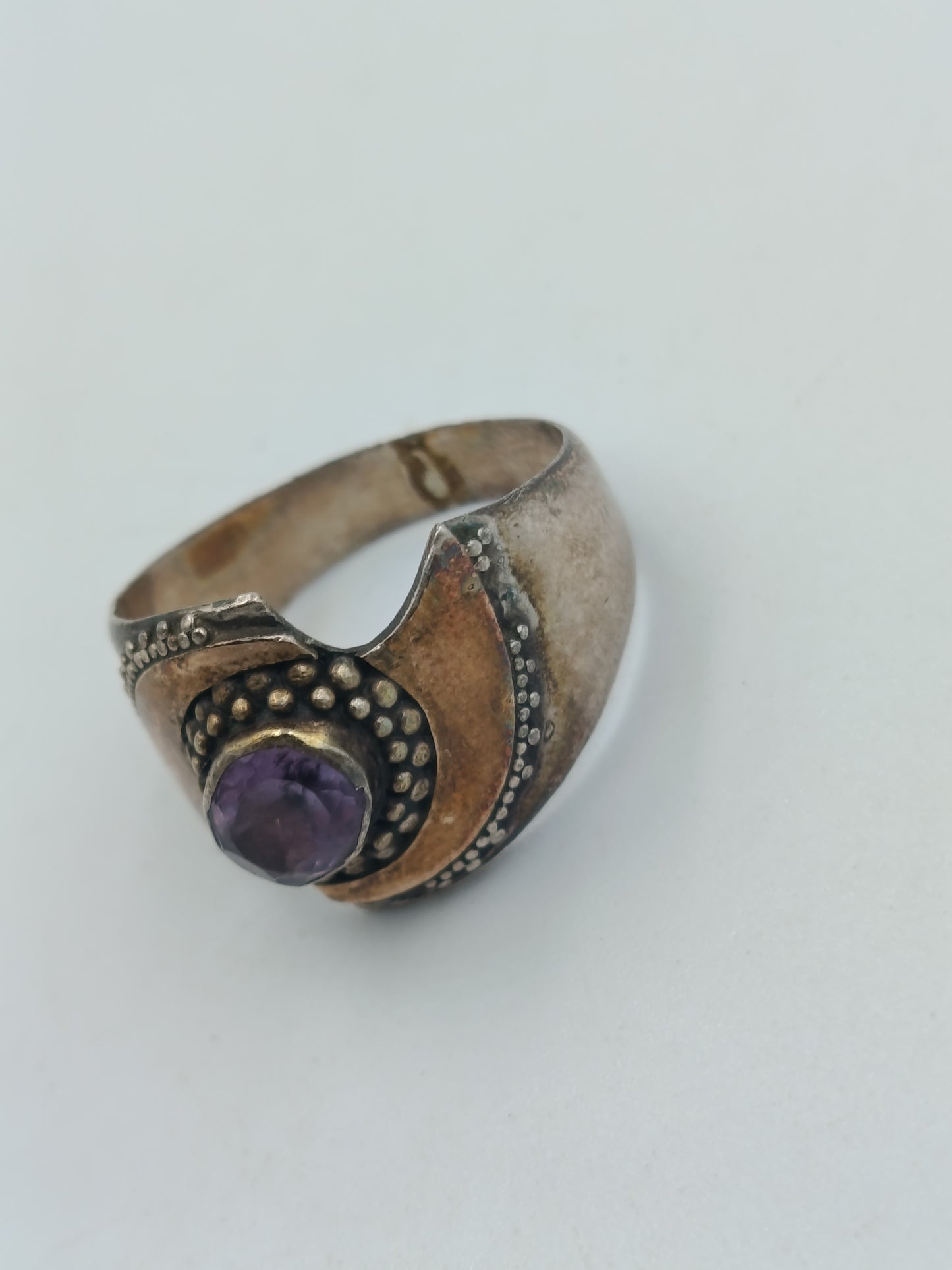 925er Silberring mit Amethyst