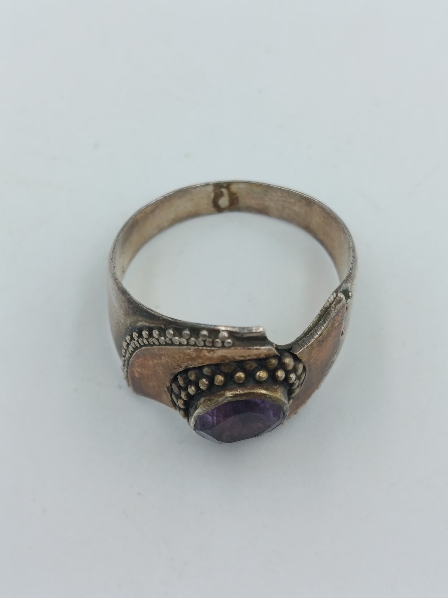 925er Silberring mit Amethyst