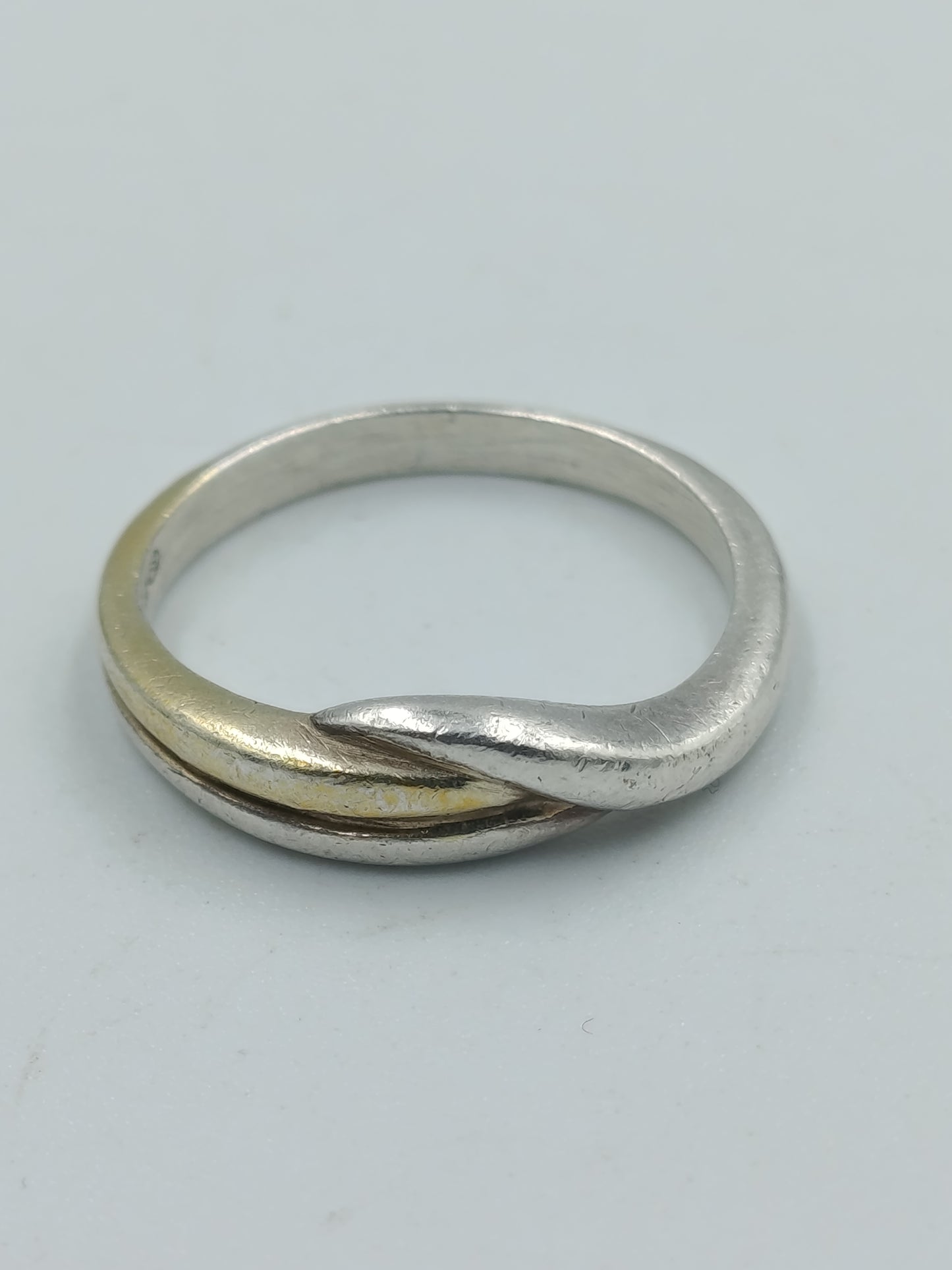 925er Silberring bicolor