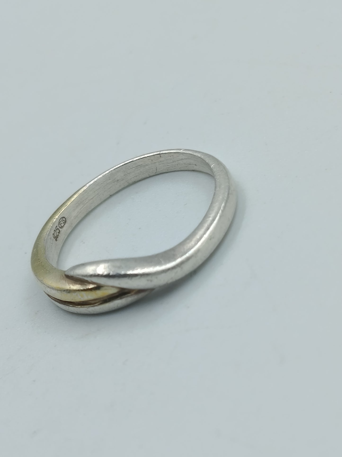 925er Silberring bicolor