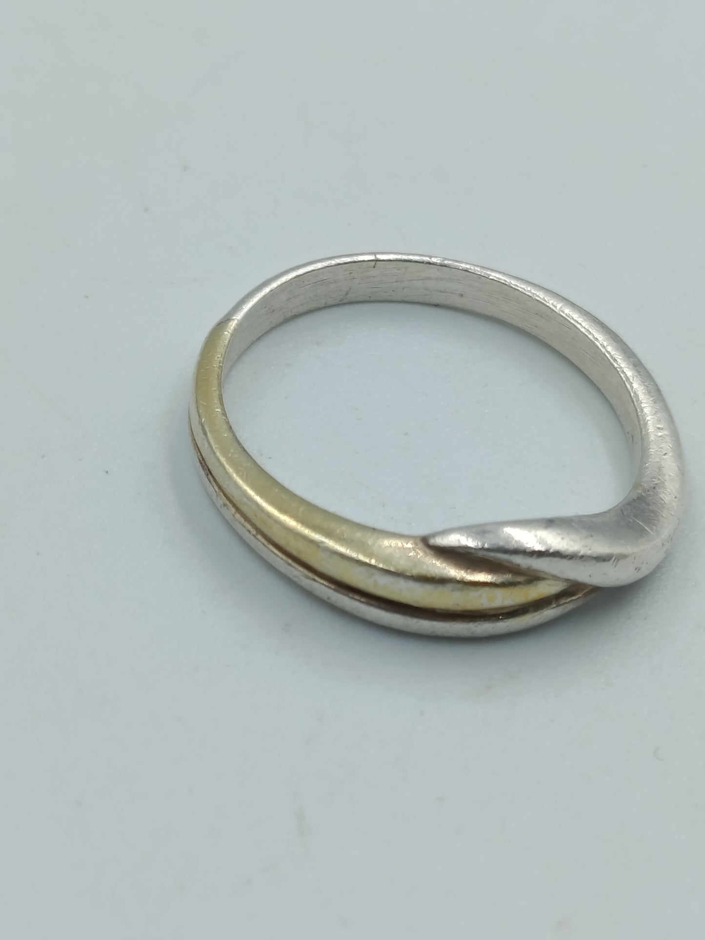 925er Silberring bicolor