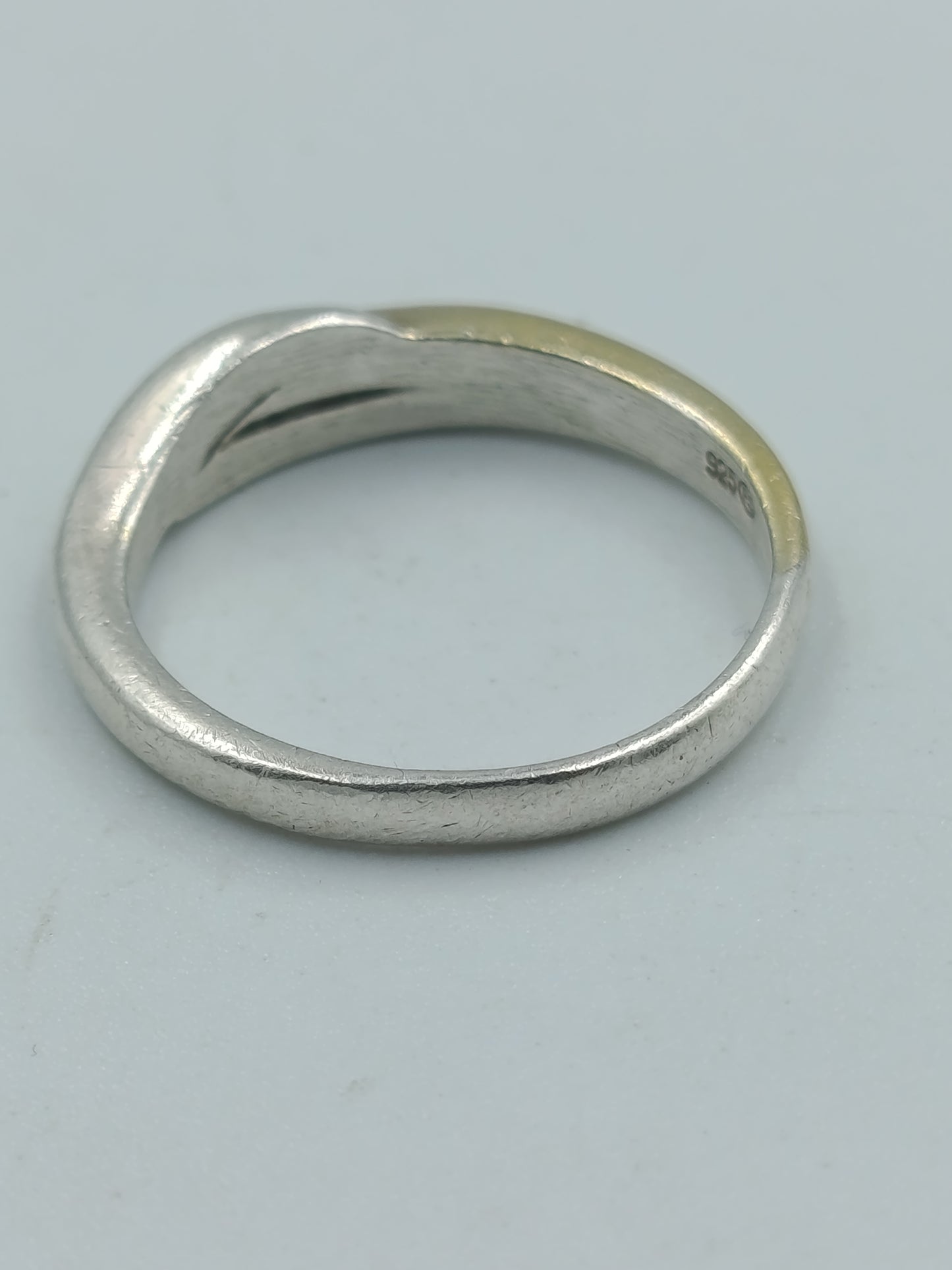 925er Silberring bicolor