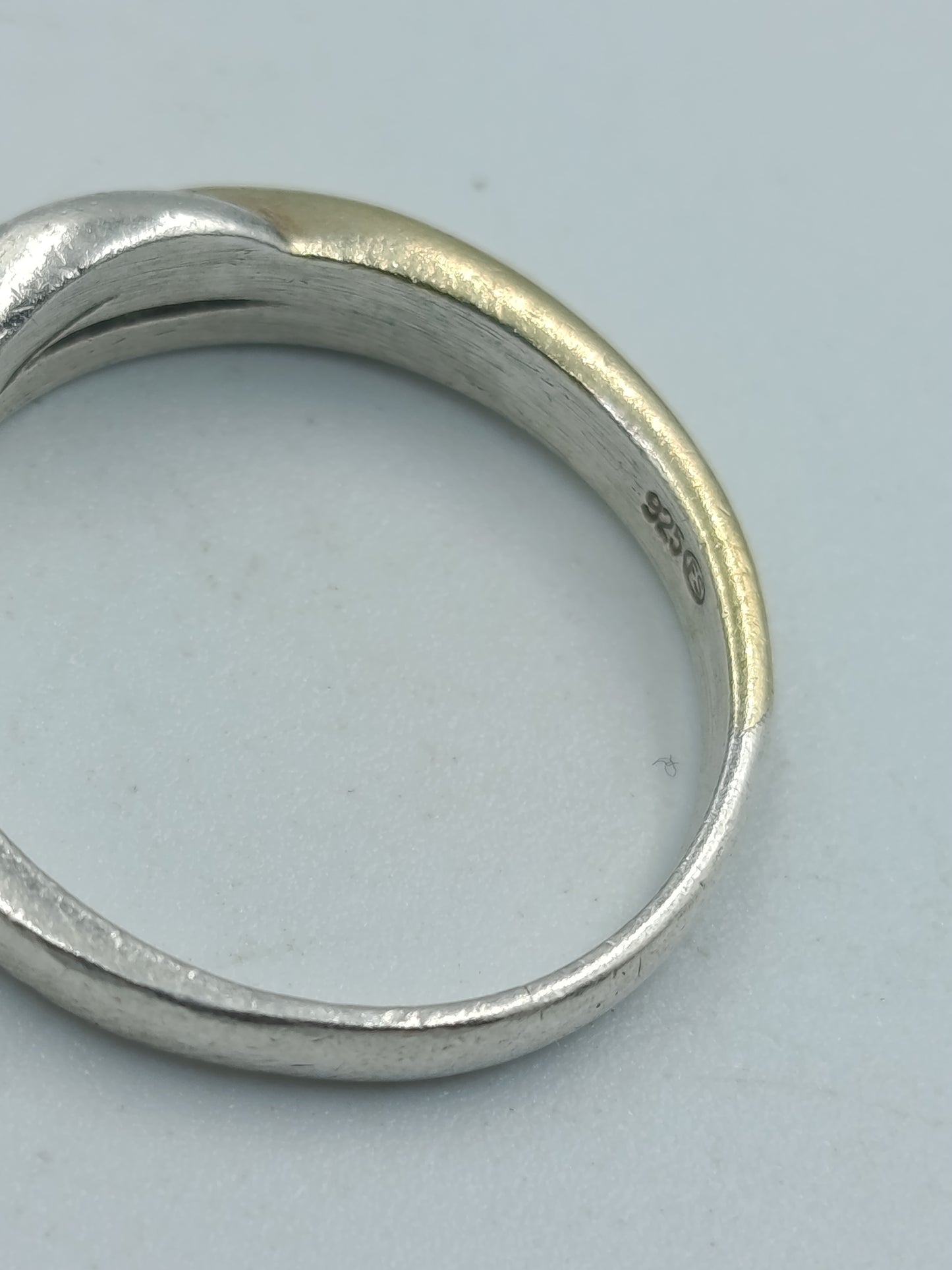 925er Silberring bicolor