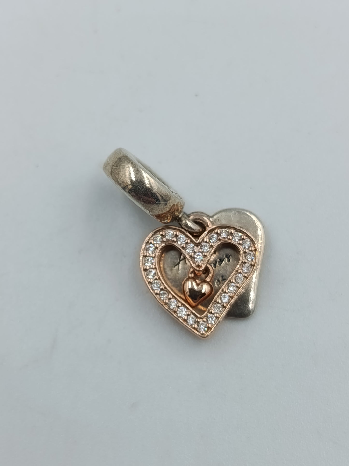 925er Silber Charm Anhänger „Herz“