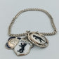 Vintage Armband mit Emaille-Anhängern „Berlin & Symbole“ aus 800 Silber